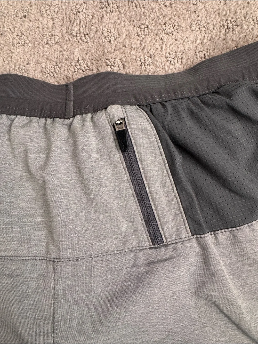 Nike Men’s Light Gray Running Shorts